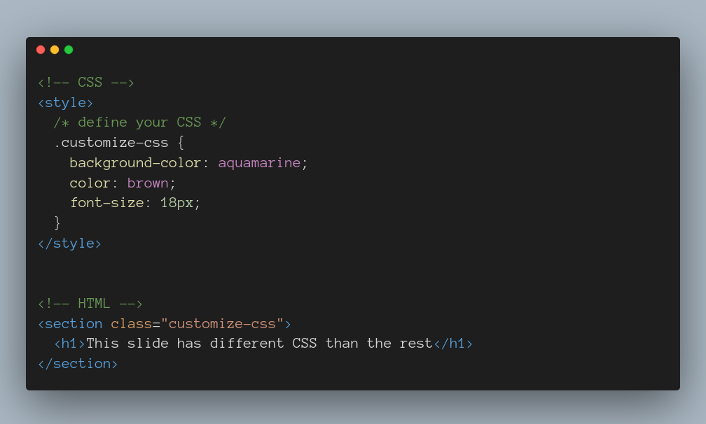 CSS Customization